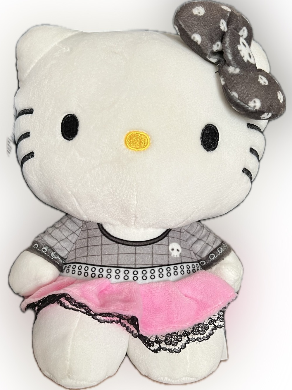Sanrio Hello Kitty Punk Outfit Plush White & Pink